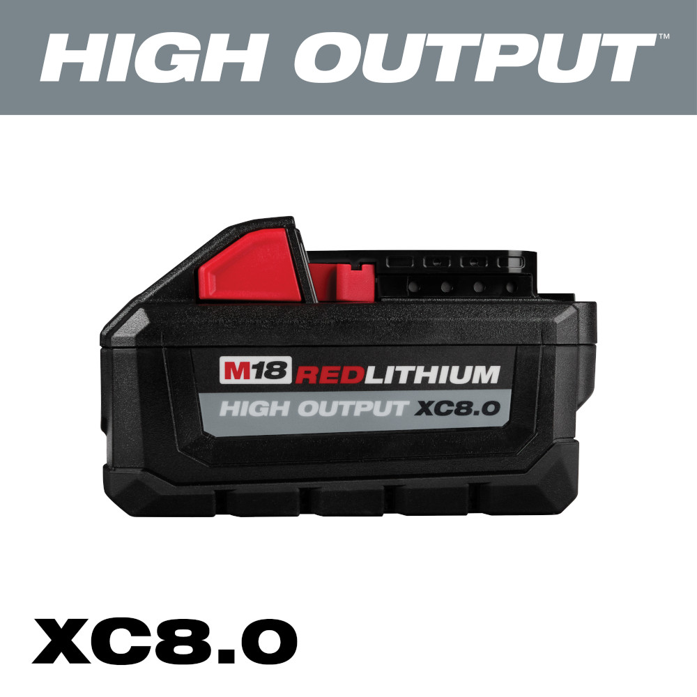 Milwaukee M18 REDLITHIUM High Output XC8.0 Battery  from GME Supply